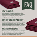 Woolly Mammoth Explorer: Warm Wool Blanket for Camping & Adventure Woolly Mammoth