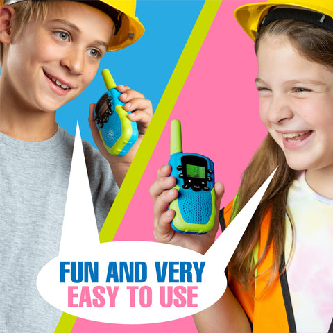 Long Range Walkie Talkies for Kids (2-Pack) PlayVibe