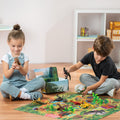 9-Piece Dinosaur Toy Set with Playmat & Storage Tin PlayVibe