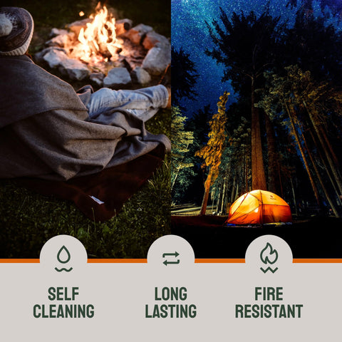 Woolly Mammoth Explorer: Warm Wool Blanket for Camping & Adventure Woolly Mammoth