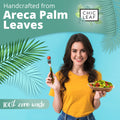 Heart-Shaped Palm Leaf Plates for Weddings Chic Leaf