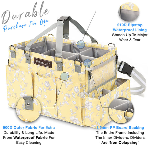 Multi-Purpose Diaper & Cleaning Caddy Organizer Bag Fifth Start