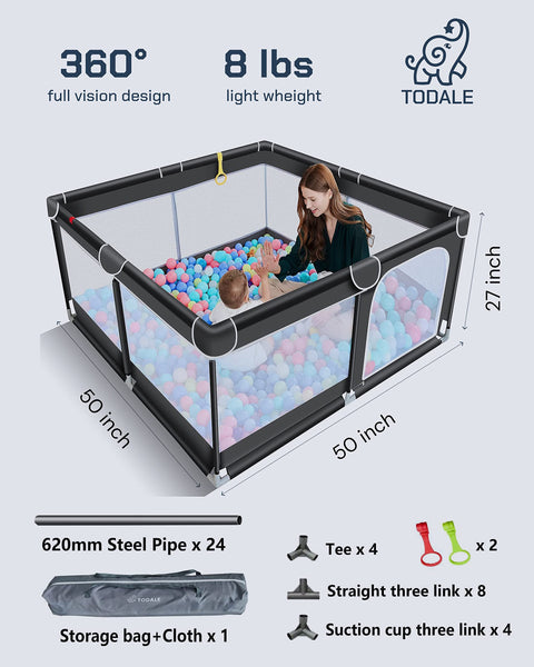 Todale Playpen For Babies- Small Todale