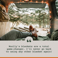 Woolly Mammoth Explorer: Warm Wool Blanket for Camping & Adventure Woolly Mammoth