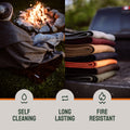 Woolly Mammoth Explorer: Warm Wool Blanket for Camping & Adventure Woolly Mammoth