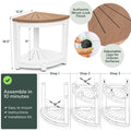 Water-Proof Plastic Corner Shower Stool for Shaving Legs - GoNorth