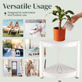 Water-Proof Plastic Corner Shower Stool for Shaving Legs - GoNorth