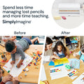 Acrylic Pencil Dispenser with Rotating Knob Simply Imagine