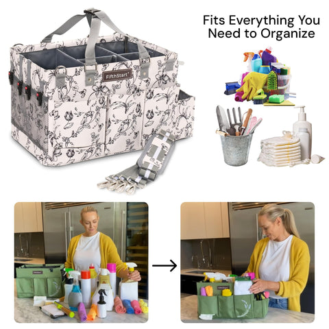 Multi-Purpose Diaper & Cleaning Caddy Organizer Bag Fifth Start