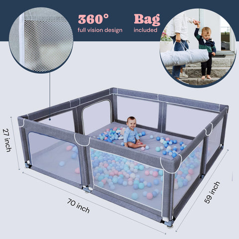 Todale Playpen For Babies- Large Todale