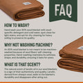 Woolly Mammoth Explorer: Warm Wool Blanket for Camping & Adventure Woolly Mammoth