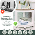 Water-Proof Plastic Corner Shower Stool for Shaving Legs - GoNorth