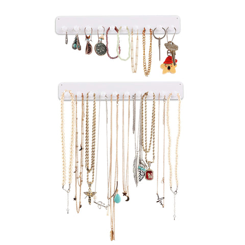 Wall-Mounted Necklace Organizer & Holder (2-Pack) Boxy Concepts