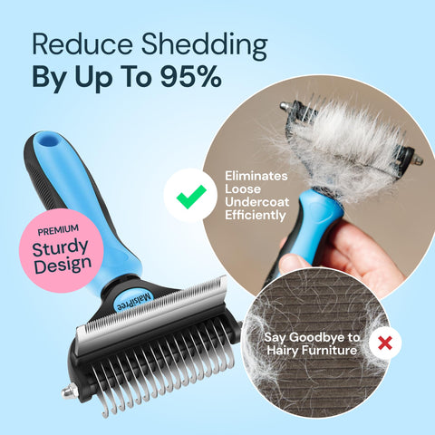 MalsiPree Pet Grooming Brush Tool Matted Pet Hair- Small Malsipree