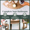 Water-Proof Plastic Corner Shower Stool for Shaving Legs - GoNorth