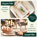 Square, Biodegradable Palm Leaf Party Plates (Bulk) Chic Leaf