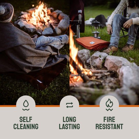 Woolly Mammoth Explorer: Warm Wool Blanket for Camping & Adventure Woolly Mammoth