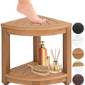 Water-Proof Plastic Corner Shower Stool for Shaving Legs - GoNorth