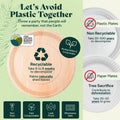 Round, Biodegradable Palm Leaf Party Plates (Bulk) Chic Leaf