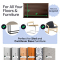 CasterMaster Non Slip Furniture Pads Brown CasterMaster