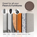 Non Slip Rubber Furniture Pads (Brown & Round) Caster Master