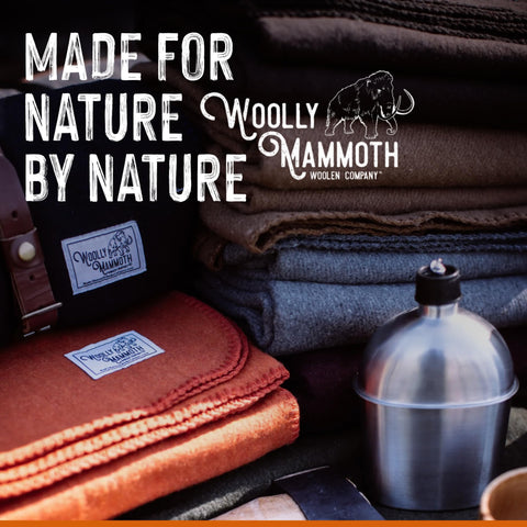 Woolly Mammoth Explorer: Warm Wool Blanket for Camping & Adventure Woolly Mammoth