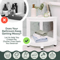 Water-Proof Plastic Corner Shower Stool for Shaving Legs - GoNorth