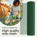 MaPorch Plastic Animal Wire Mesh- Green 10ft 1-Pack MaPorch