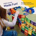 PlayVibe Kids Magnetic 3D Building Blocks Toy PlayVibe