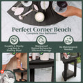 Water-Proof Plastic Corner Shower Stool for Shaving Legs - GoNorth