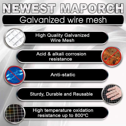 Galvanized Hardware Cloth Roll (Heavy-Duty Wire Mesh) Maporch