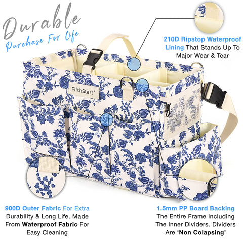 Multi-Purpose Diaper & Cleaning Caddy Organizer Bag Fifth Start