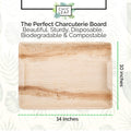 Palm Leaf Charcuterie Platters & Serving Trays Chic Leaf