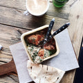 Compostable Palm Leaf Square Bowls for Parties Chic Leaf