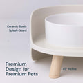 MalsiPree Pet Feeder Station With Bowls Malsipree