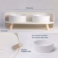 MalsiPree Pet Feeder Station With Bowls Malsipree