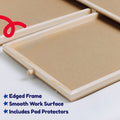 PlayVibe Wooden Jigsaw  Rotating Puzzle Board with Drawers & Cover PlayVibe