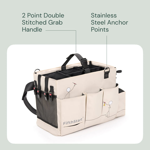 FifthStart Cleaning Caddy Bag Beige FifthStart