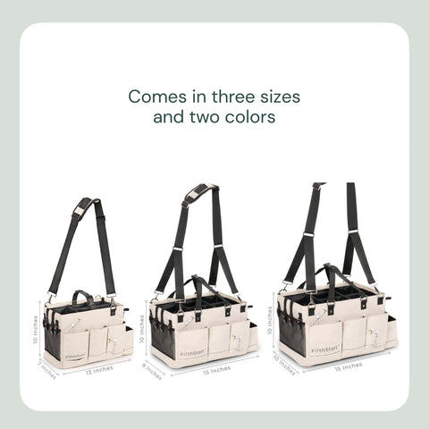 FifthStart Cleaning Caddy Bag Beige FifthStart