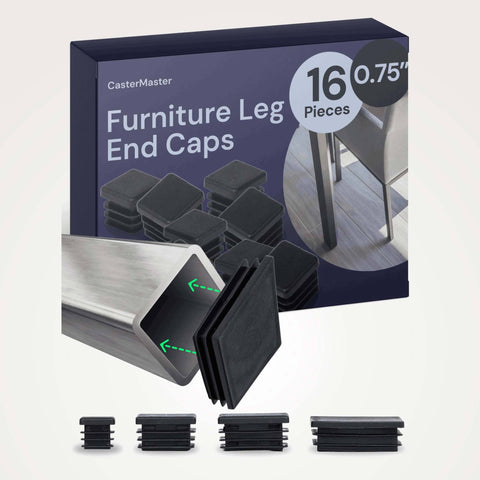 CasterMaster Furniture Leg End Caps CasterMaster