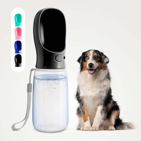 MalsiPree Dog Water Bottle With Bowl- 19oz Malsipree