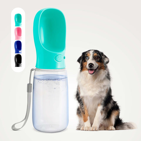 MalsiPree Dog Water Bottle With Bowl- 19oz Malsipree