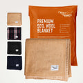 Woolly Mammoth Nester: Warm Wool Blanket for Indoor & Outdoor Comfort Woolly Mammoth