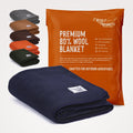Woolly Mammoth Explorer: Warm Wool Blanket for Camping & Adventure Woolly Mammoth