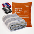 Woolly Mammoth Explorer: Warm Wool Blanket for Camping & Adventure Woolly Mammoth