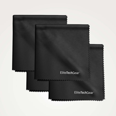 Elite Tech Gear Microfiber Cloth Bulk Black Elite Tech Gear