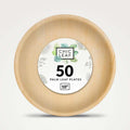 Chic Leaf Palm Leaf Plates Bulk – 50 Pack 10" Chic Leaf