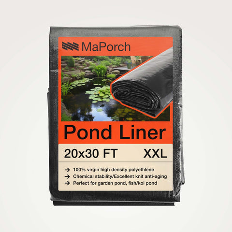 MaPorch Waterproof Pond Liner- Black MaPorch