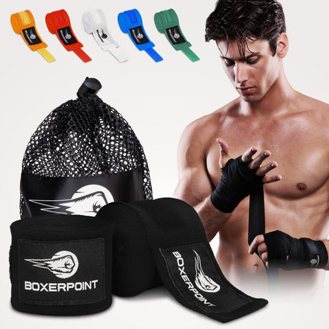 180 Inch Boxing Hand Wraps (Mexican Style) BoxerPoint