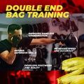Boxing double end bag training.
